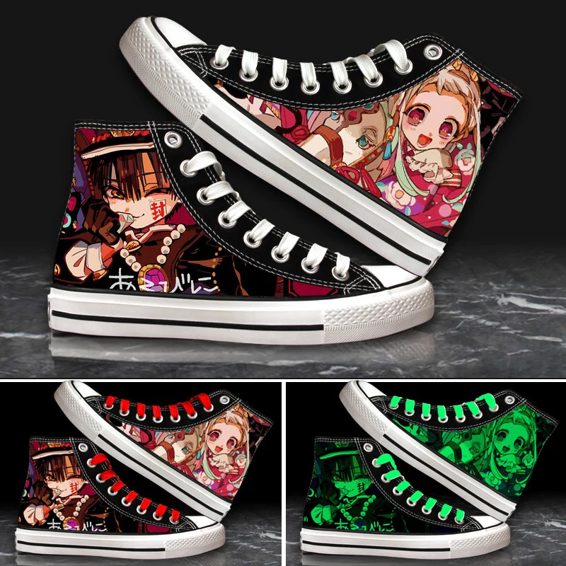 Anime Cosplay Youtube Shorts - Anime Wc-Gebonden Hanako-Kun 3D Nachtverlichting Gymschoenen