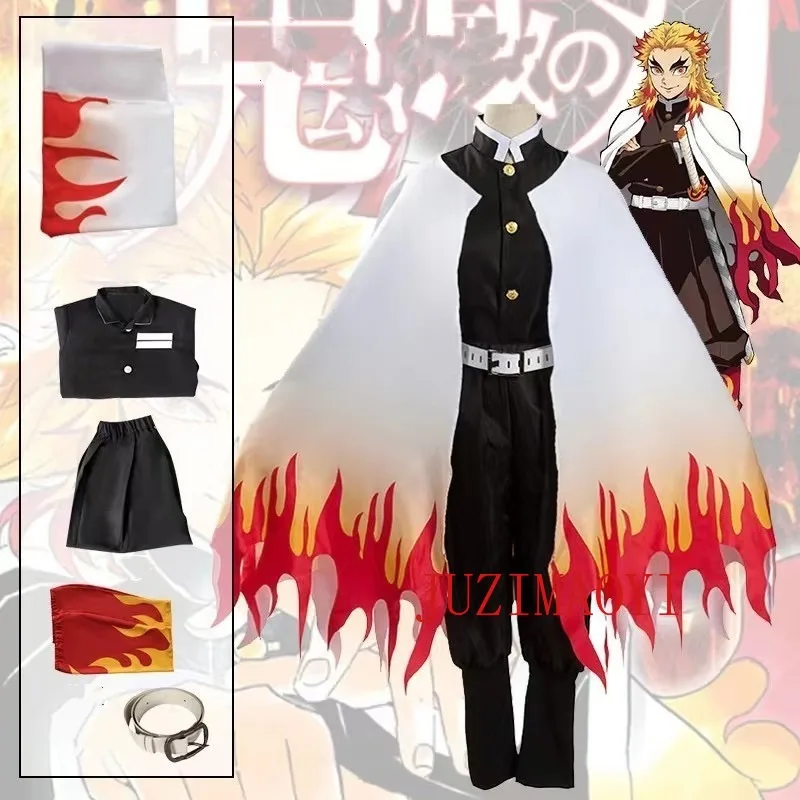 Anime Cosplay Shop - Anime Rengoku Kyoujurou Kimono voor volwassenen