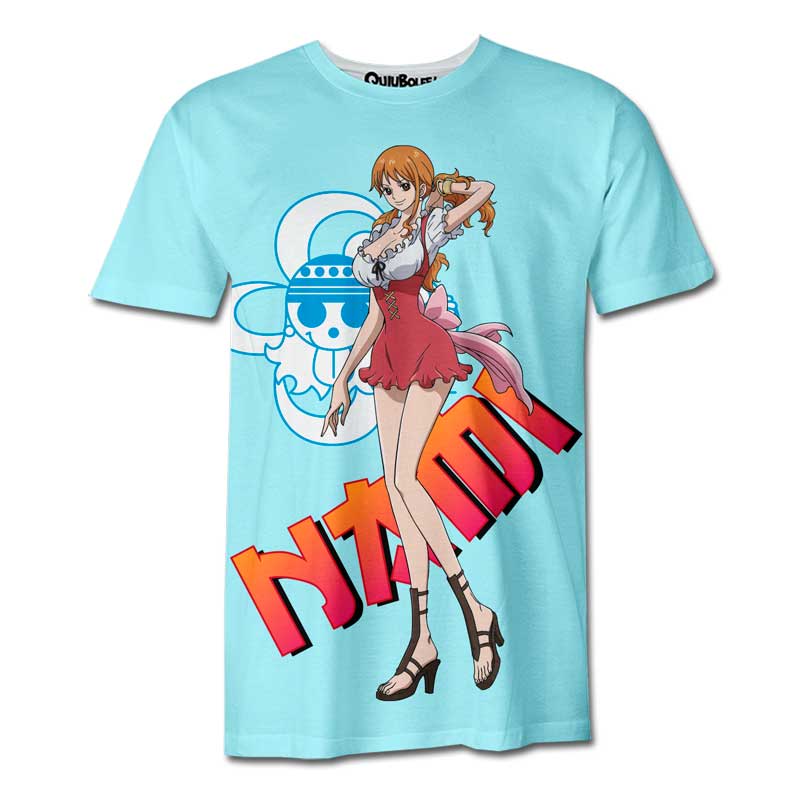 One Piece Straw Hat - One Piece Nami Strohoed Piraten T-shirt