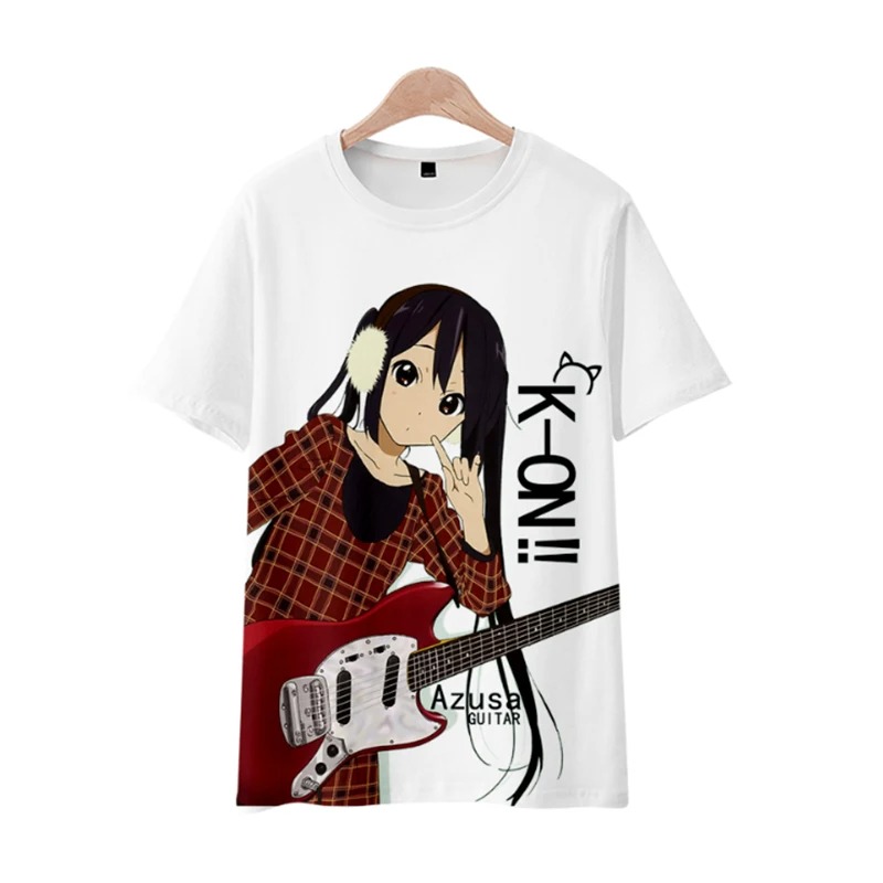 Cosplay Anime Basic - Anime K-ON bedrukt T-shirt, unisex Kawaii