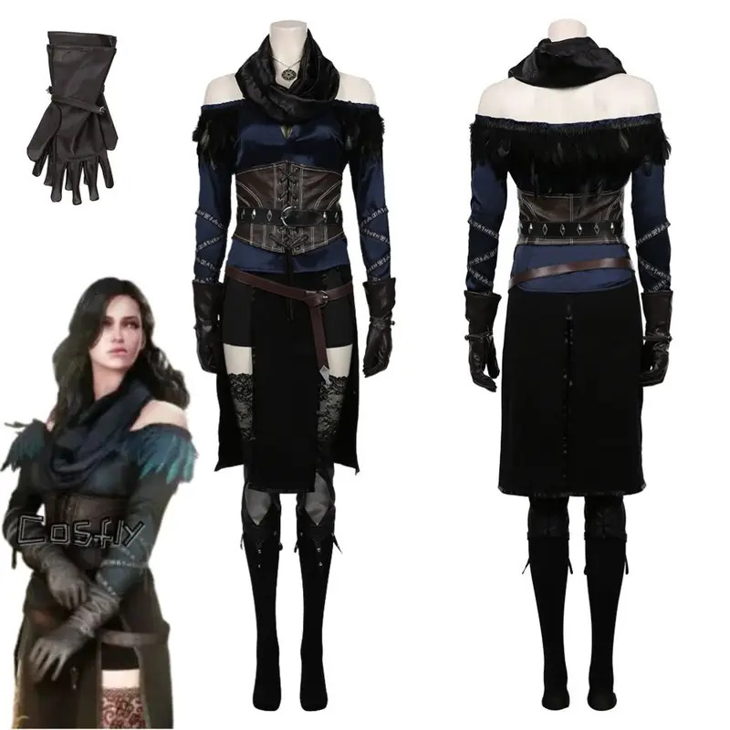 Anime Cosplay Youtube Shorts - Yennefer Cosplay Fantasia Kostuum Vermomming voor