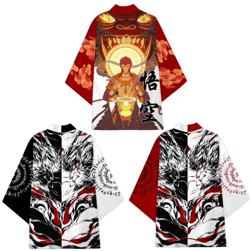 Anime Cosplay Youtube Shorts - Zwarte mythe WuKong cosplay kimono mannen