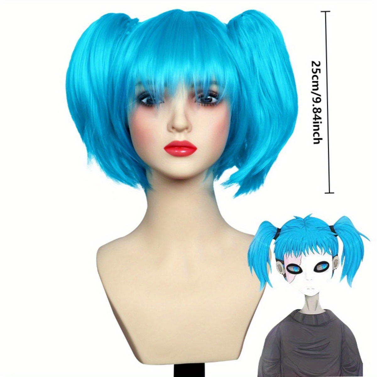 Cosplay Anime Basic - Middelgrote maat, basisstijl, cosplaypruik voor geanimeerde