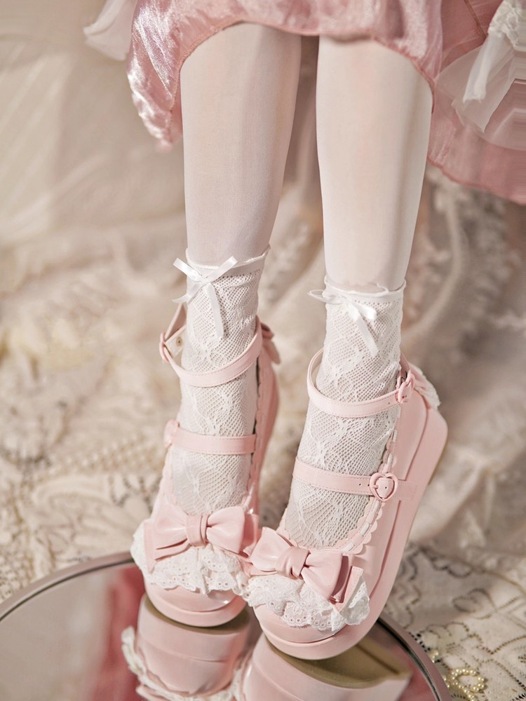 Cosplay Anime Basic - Originele Lolita Girl Dikke Zolen Kant