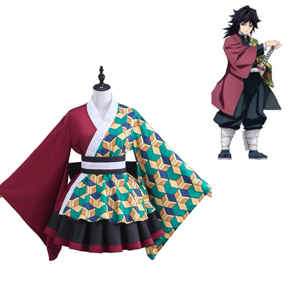Anime Cosplay Shop - Anime Tomioka Giyuu Cosplay Kostuum Vrouwelijke