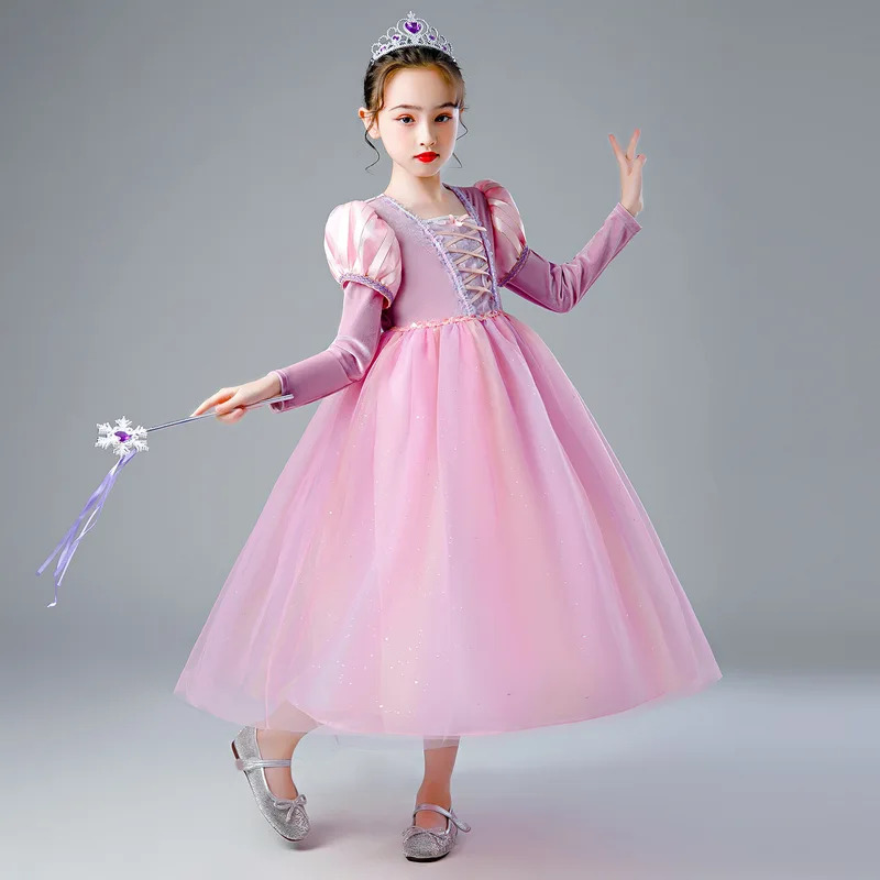 Rapunzel Prinses Jurk Meisje M - Anime Cosplay Youtube Shorts recensie en prijs