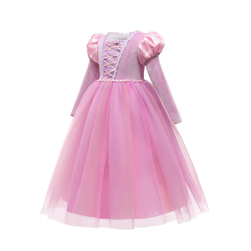 Rapunzel Prinses Jurk Meisje M - Anime Cosplay Youtube Shorts recensie en prijs