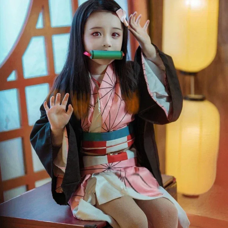 Anime Kamado Nezuko Cosplay Ko - Demon Slayer Haori recensie en prijs