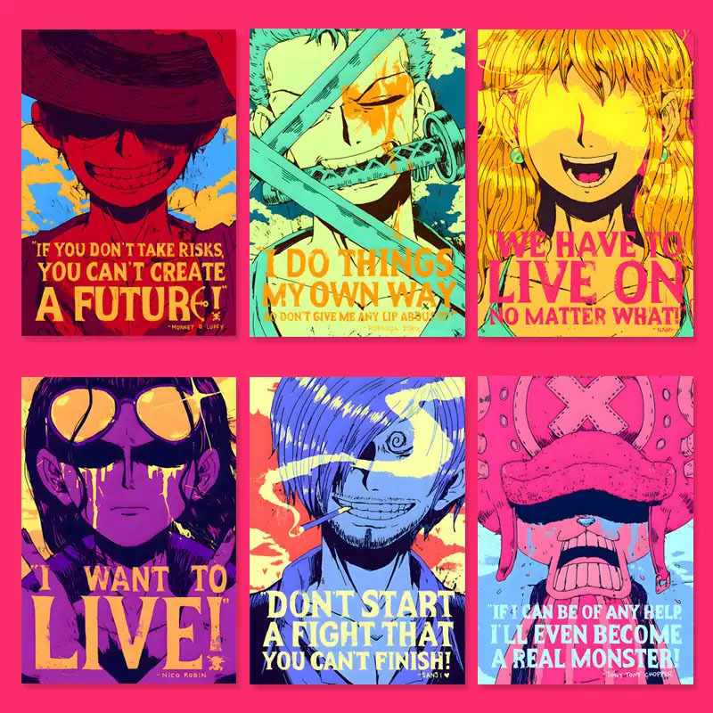 One Piece Retro Anime muurstic - One Piece Straw Hat recensie en prijs