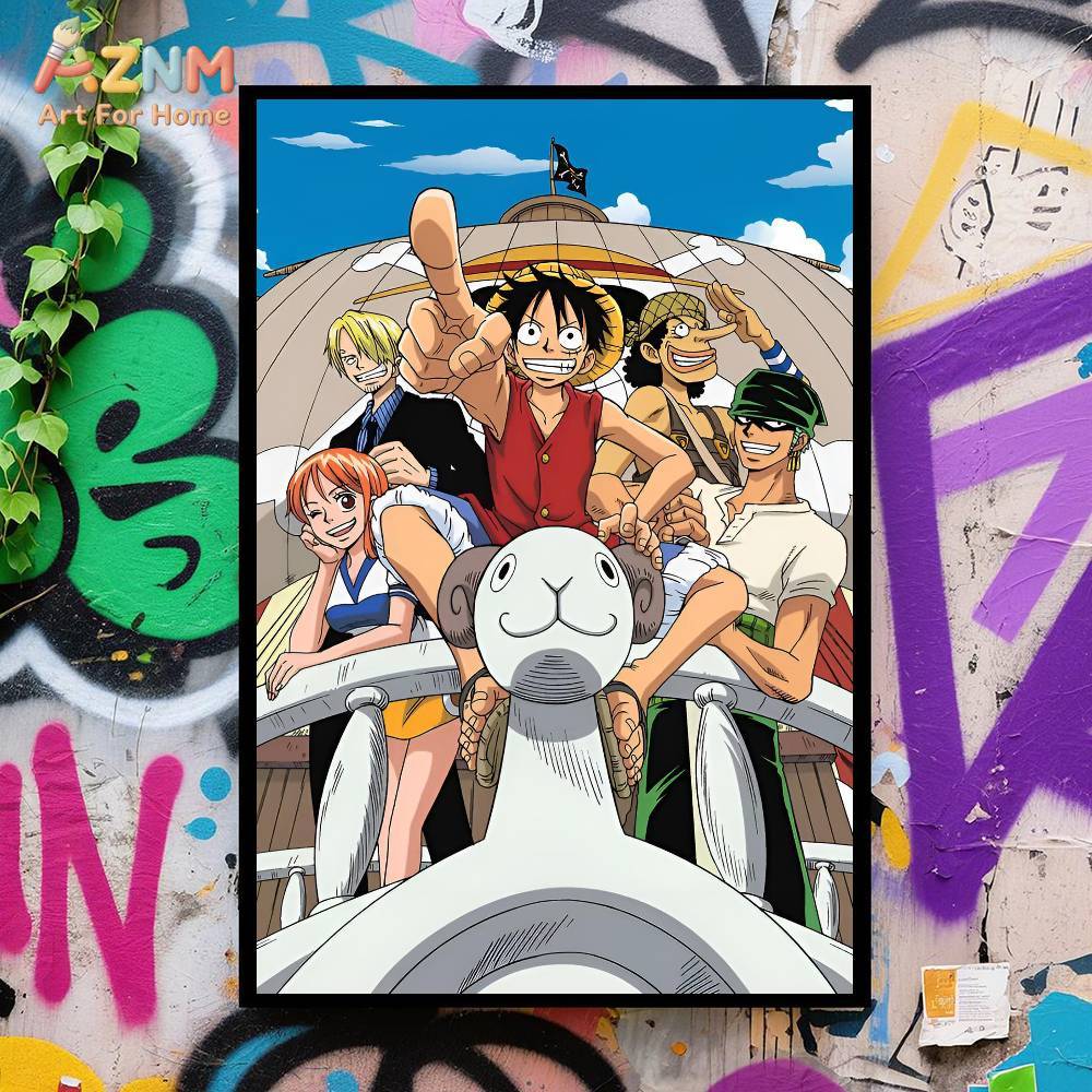 AZNM One Piece Unframed Canvas - One Piece Straw Hat recensie en prijs