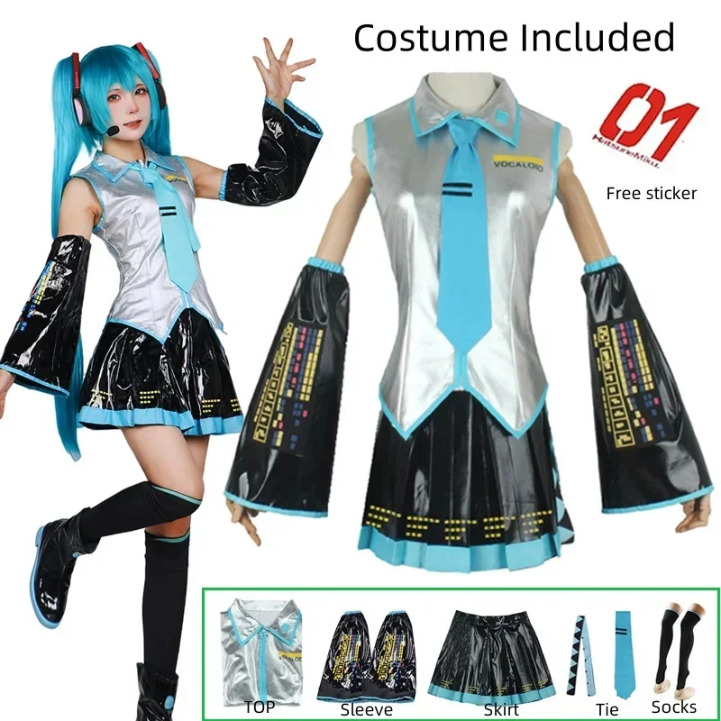 Cosplay Compleet Ensemble van  - Anime Cosplay Miku recensie en prijs