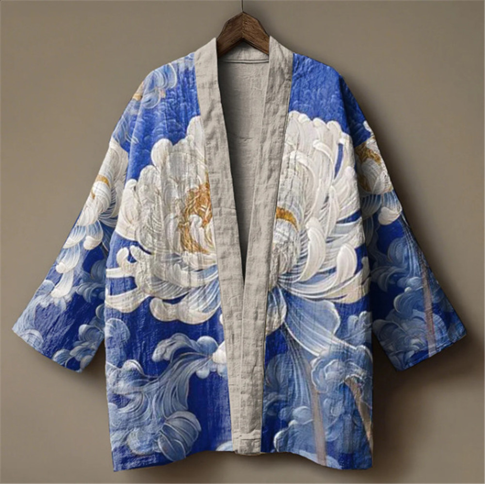Japanse kraanvogelprint kimono - Demon Slayer Haori recensie en prijs