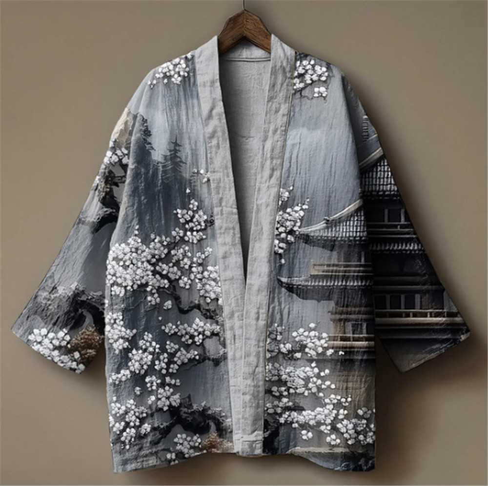 Japanse kraanvogelprint kimono - Demon Slayer Haori recensie en prijs